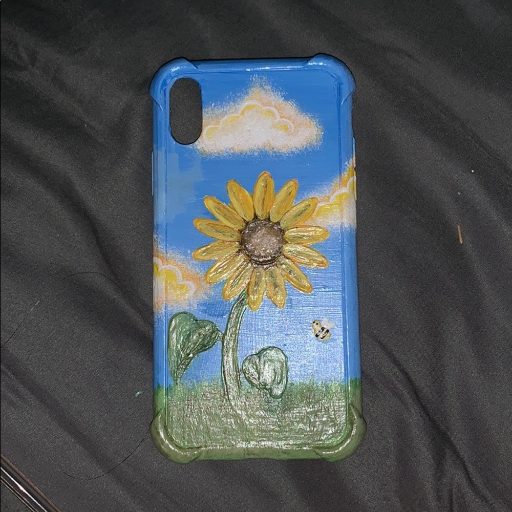 iPhone XR Handpainted Sunflower Case